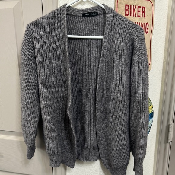 SHEIN Sweaters - Shein Gray Knit Cardigan